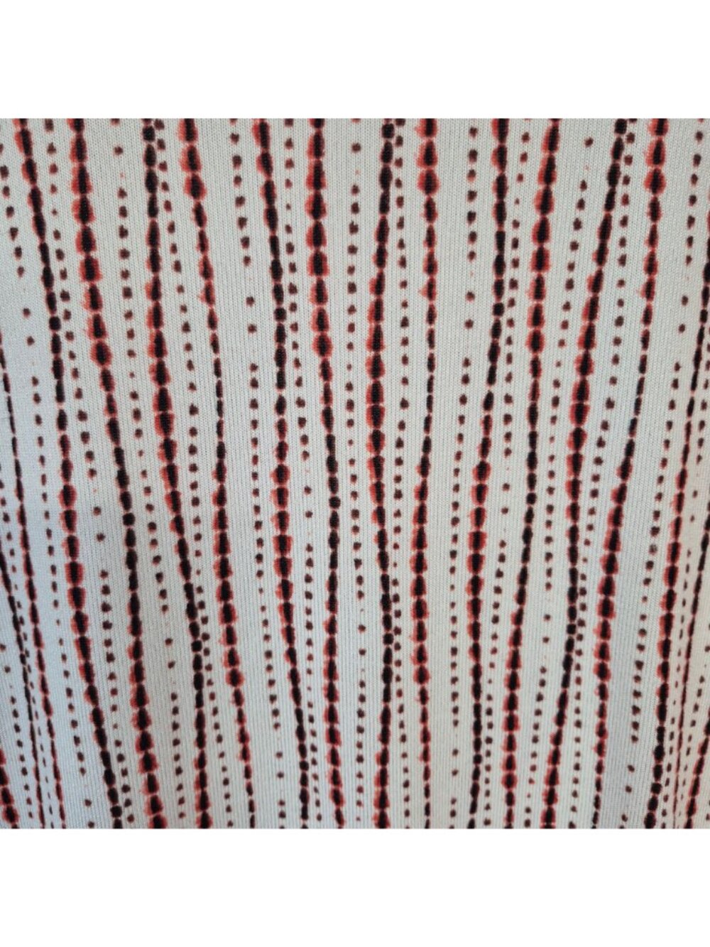 Liverpool Los Angeles Women's Striped Long-Sleeve Top Cream & Red Size S - Picture 2 of 6